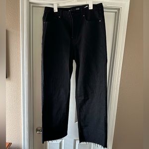 Old Navy black Sky high wide leg jeans size 16